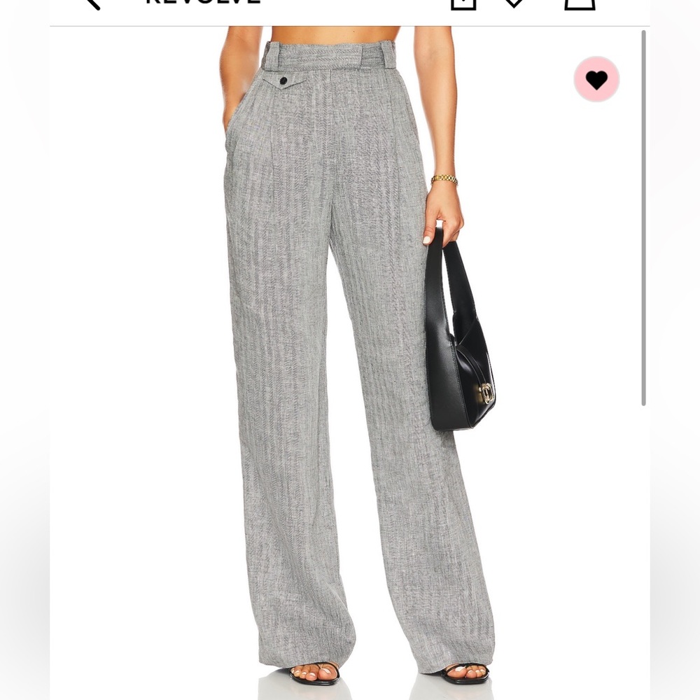 Amanda High waisted tailored pant in Ash Shona Joy